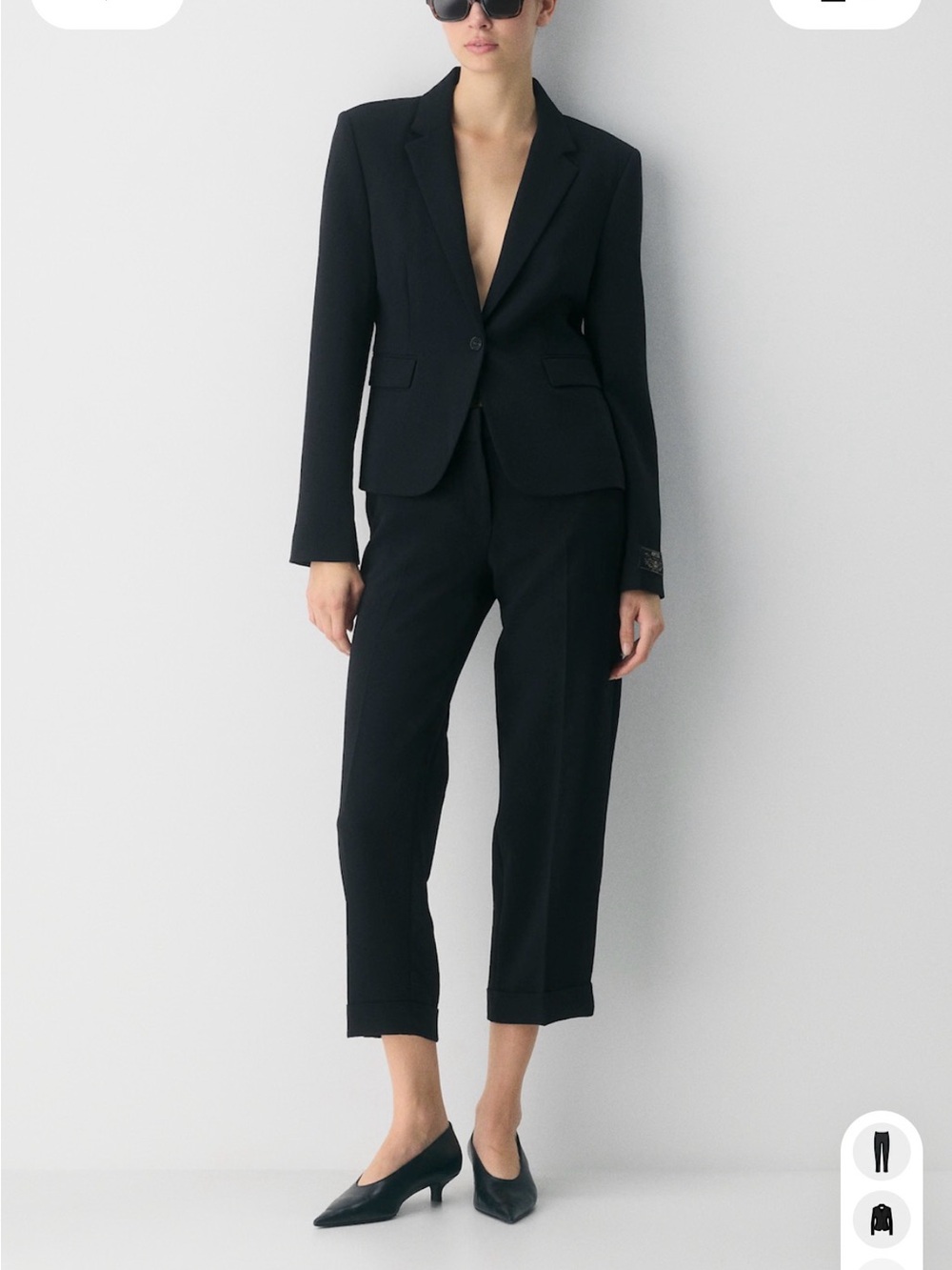 Aritzia Cropped Tailored Trousers